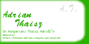 adrian thaisz business card